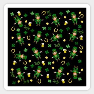 St Patricks day pattern Magnet